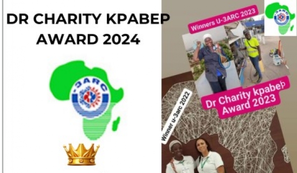 Dr CHARITY KPABEP AWARDS 2024, le trophée à la Team n°3